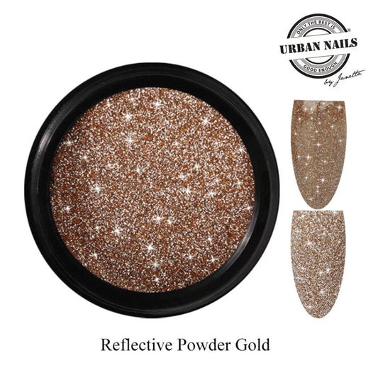 Urban Nails Reflective powder gold